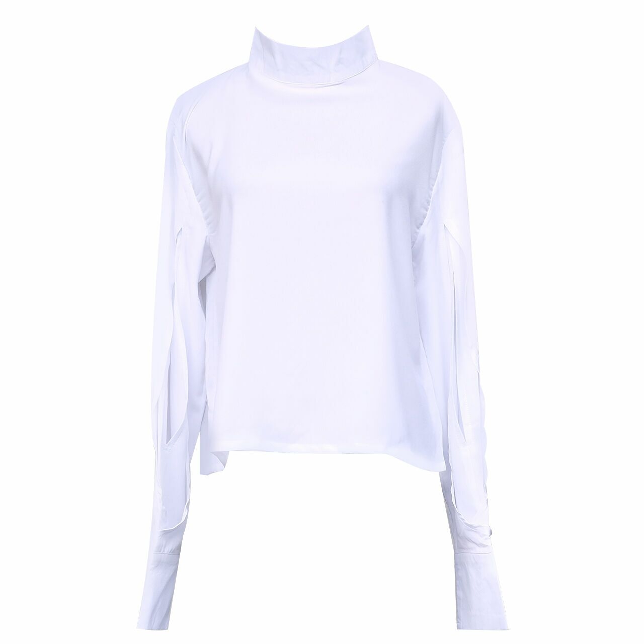 ATS The Label White Turtle Neck Blouse