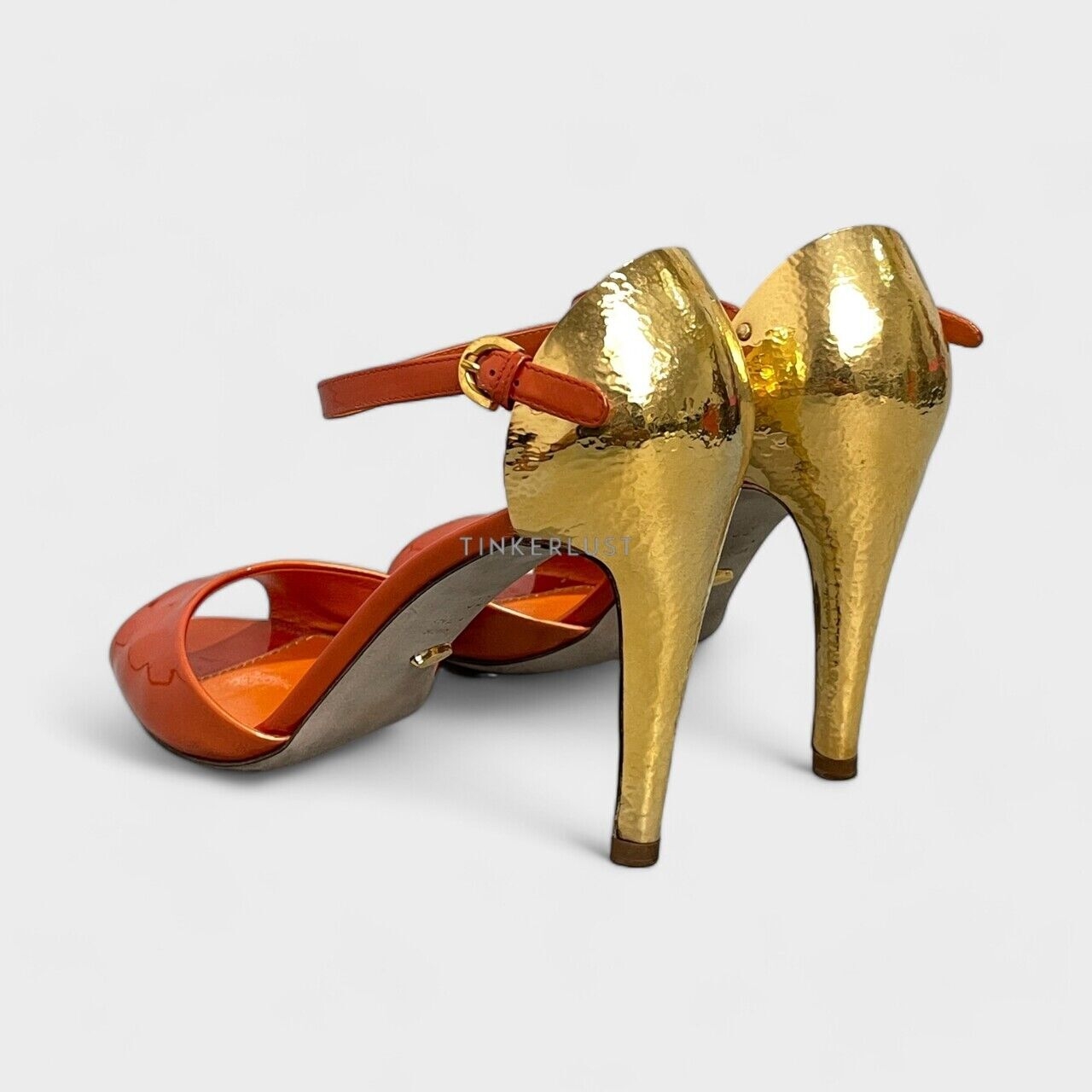 Sergio Rossi Orange Heels