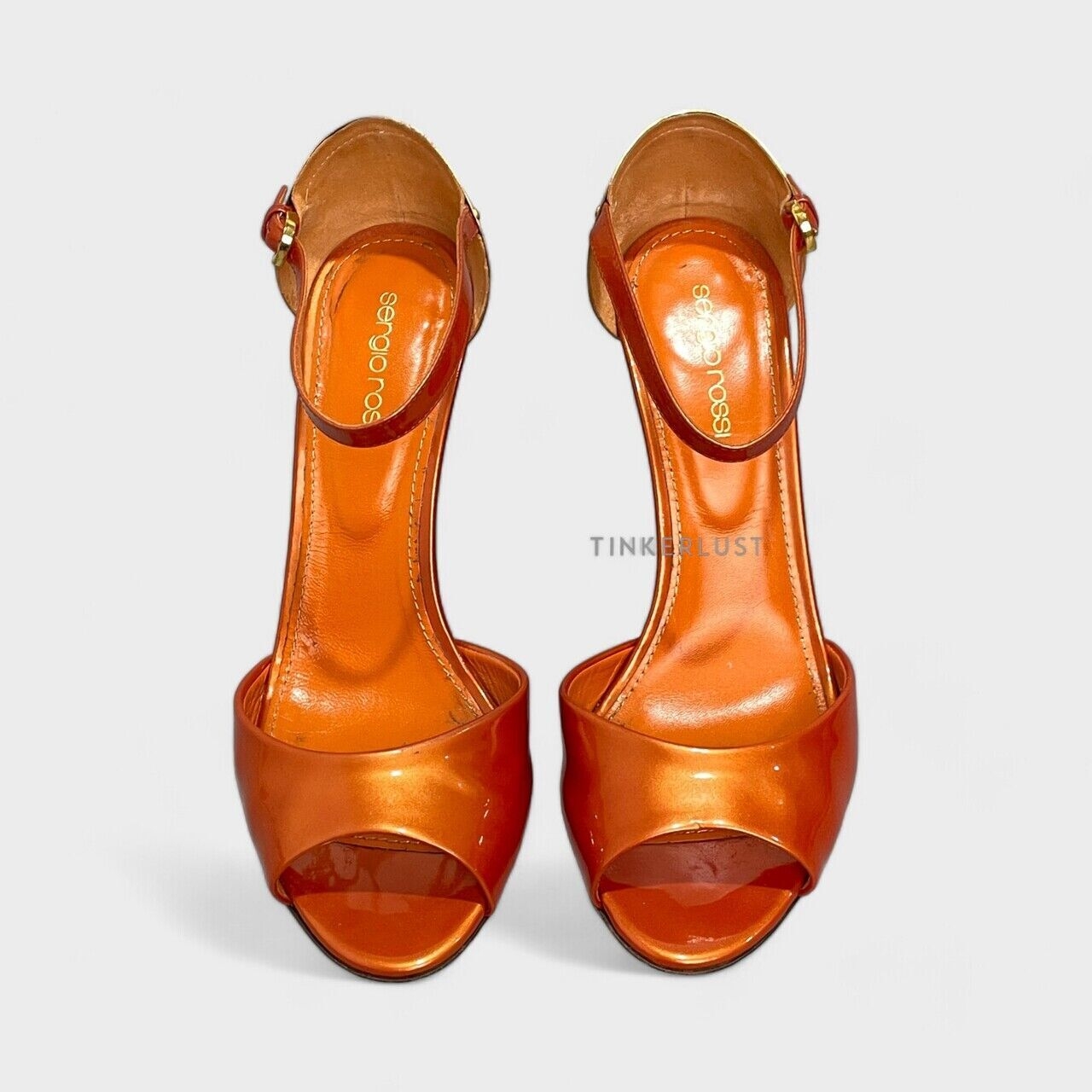 Sergio Rossi Orange Heels