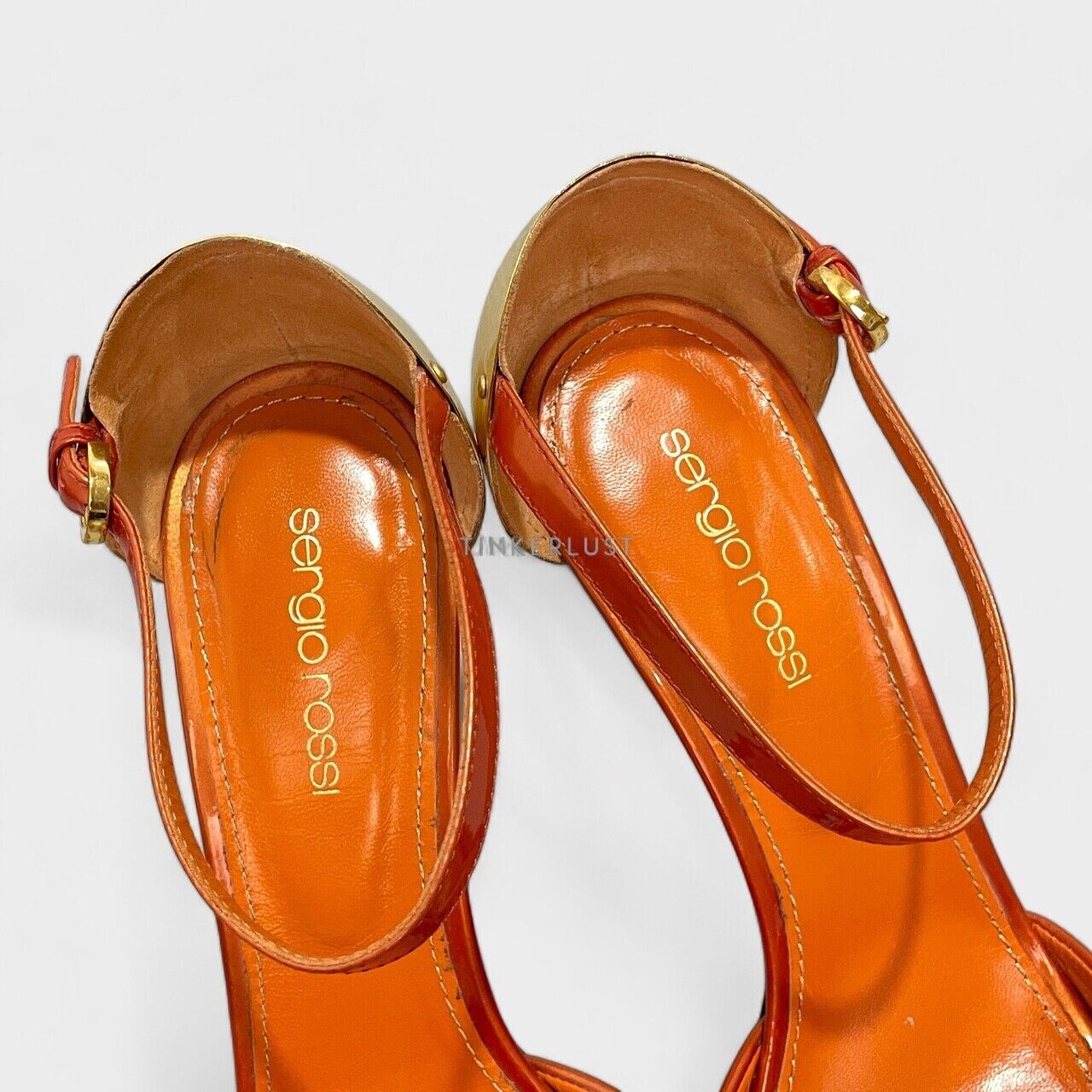 Sergio Rossi Orange Heels