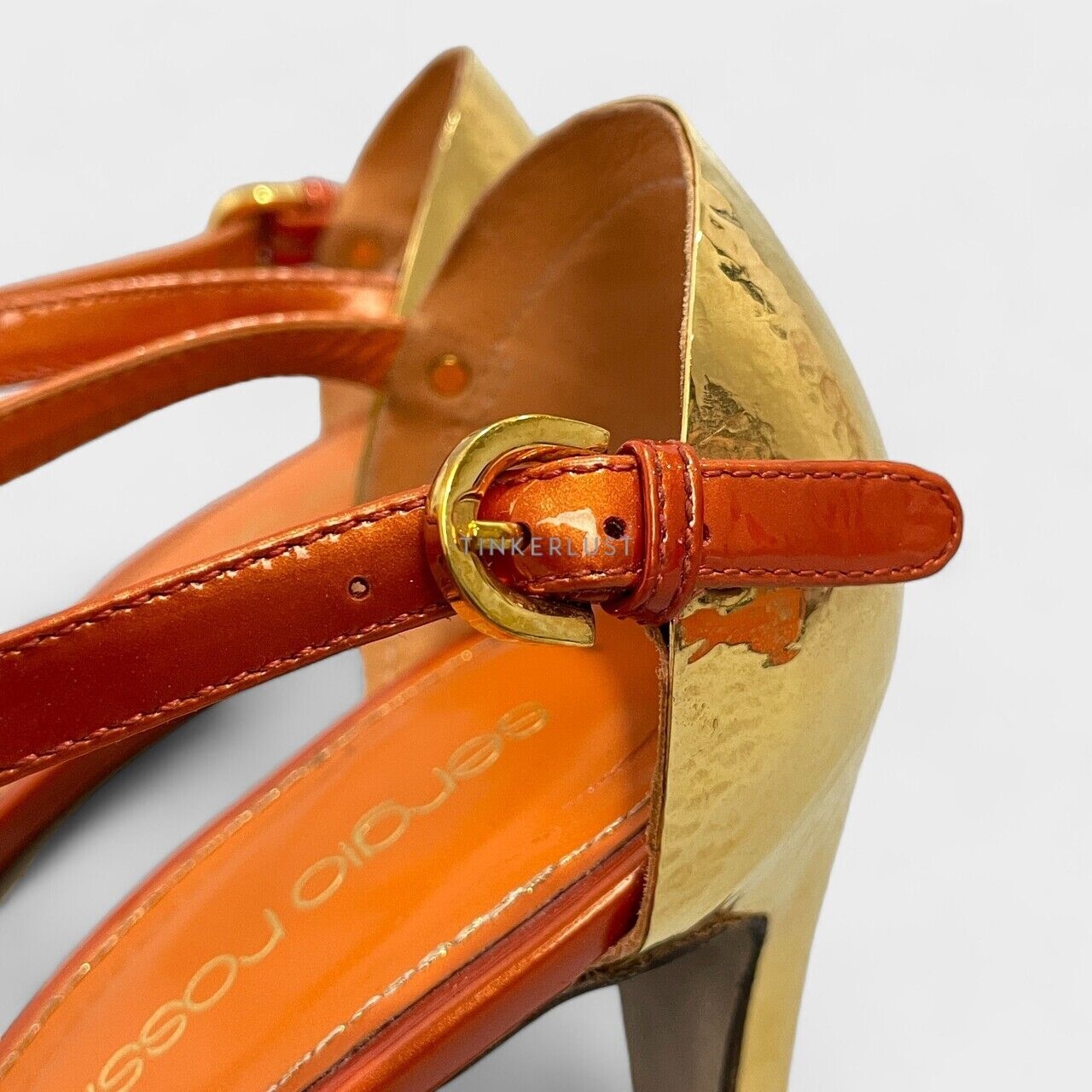 Sergio Rossi Orange Heels