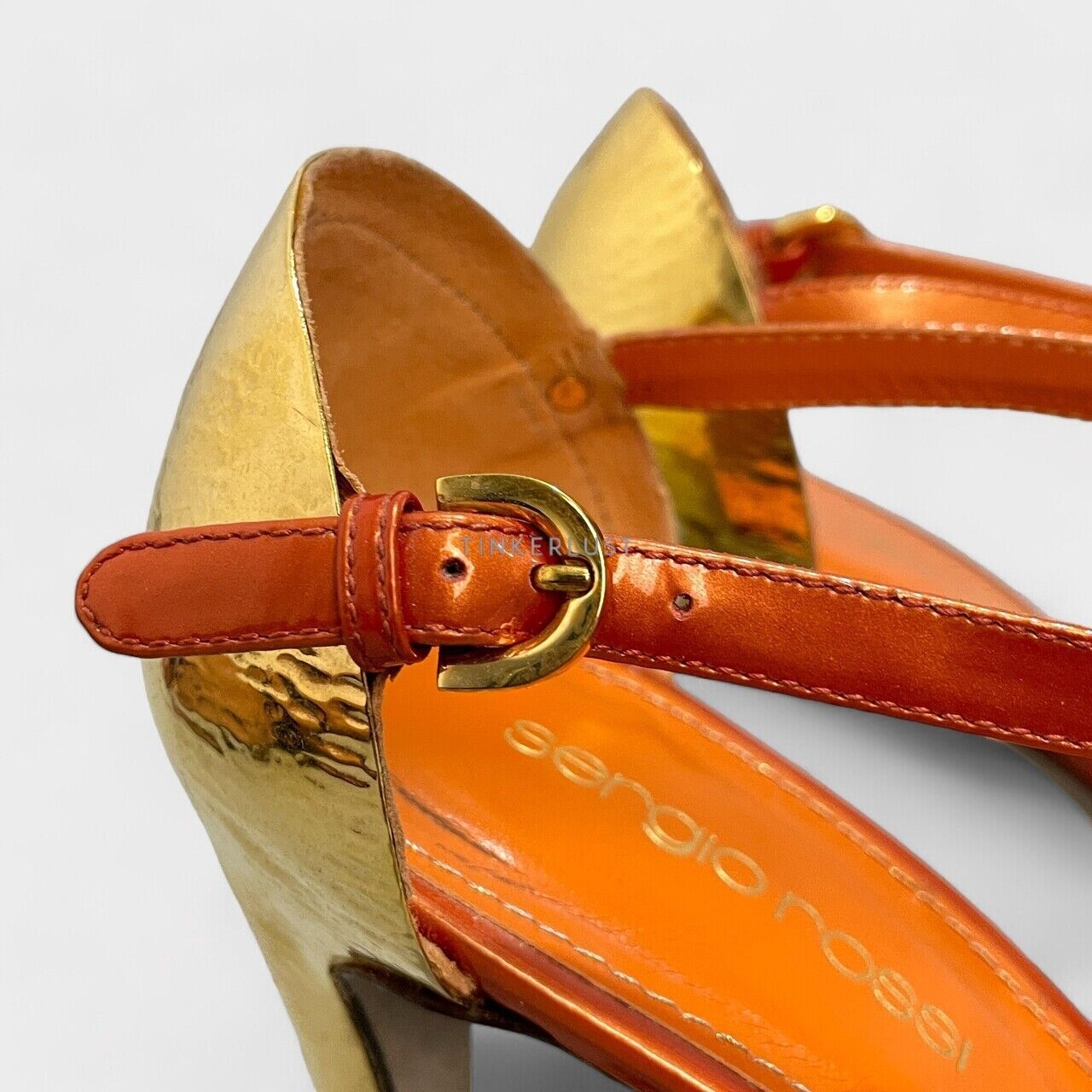 Sergio Rossi Orange Heels