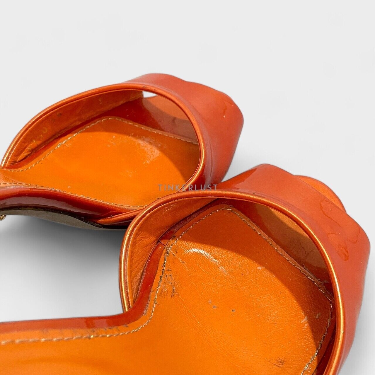 Sergio Rossi Orange Heels