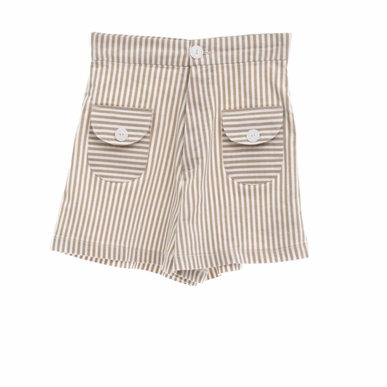 Private Collection Taupe Stripes Short Pants