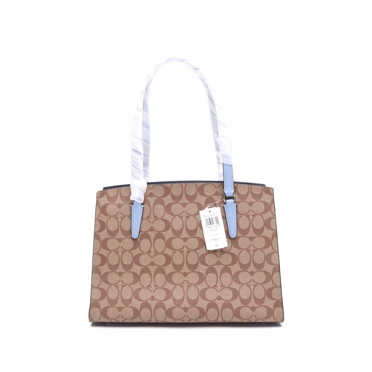 Coach (C4075) SIG TATUM CRA SV/Khaki/Marble Blue Satchel