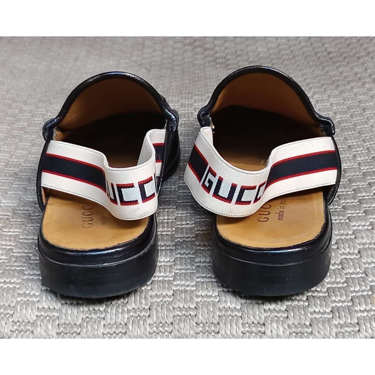 Gucci Gold & Black Sandals