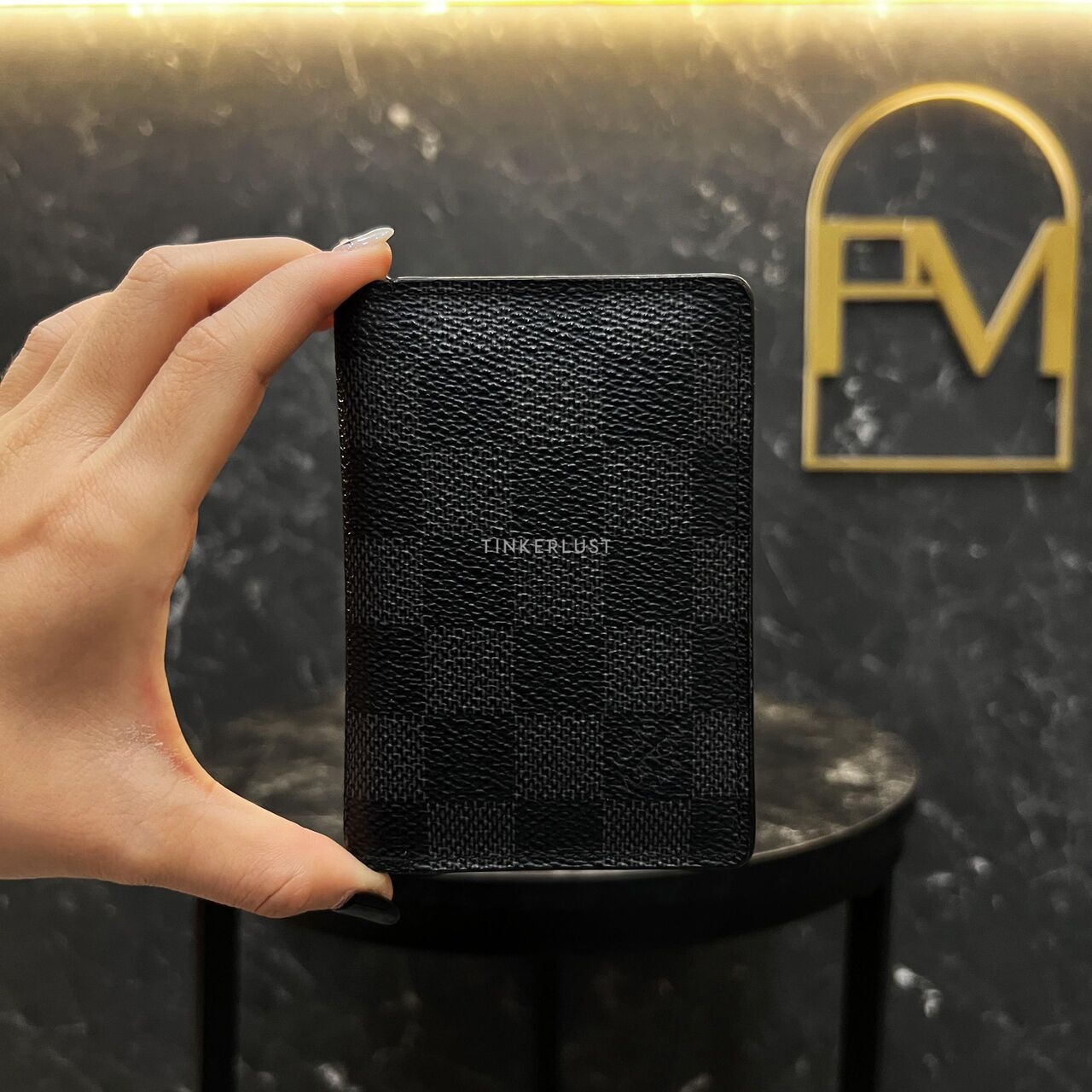 Louis Vuitton Card Holder Black Damier Wallet 