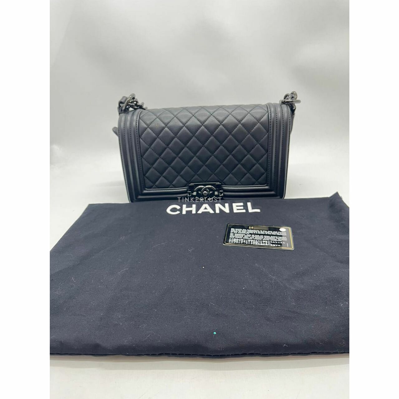 Chanel Boy Medium So Black #25 Shoulder Bag