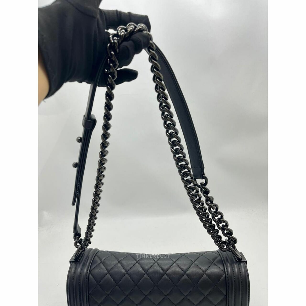 Chanel Boy Medium So Black #25 Shoulder Bag