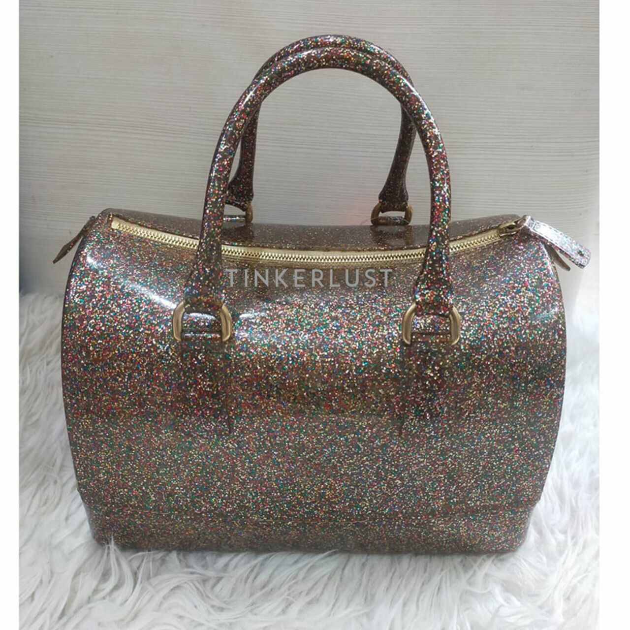 Furla Multicolor Glitter Candy Handbag