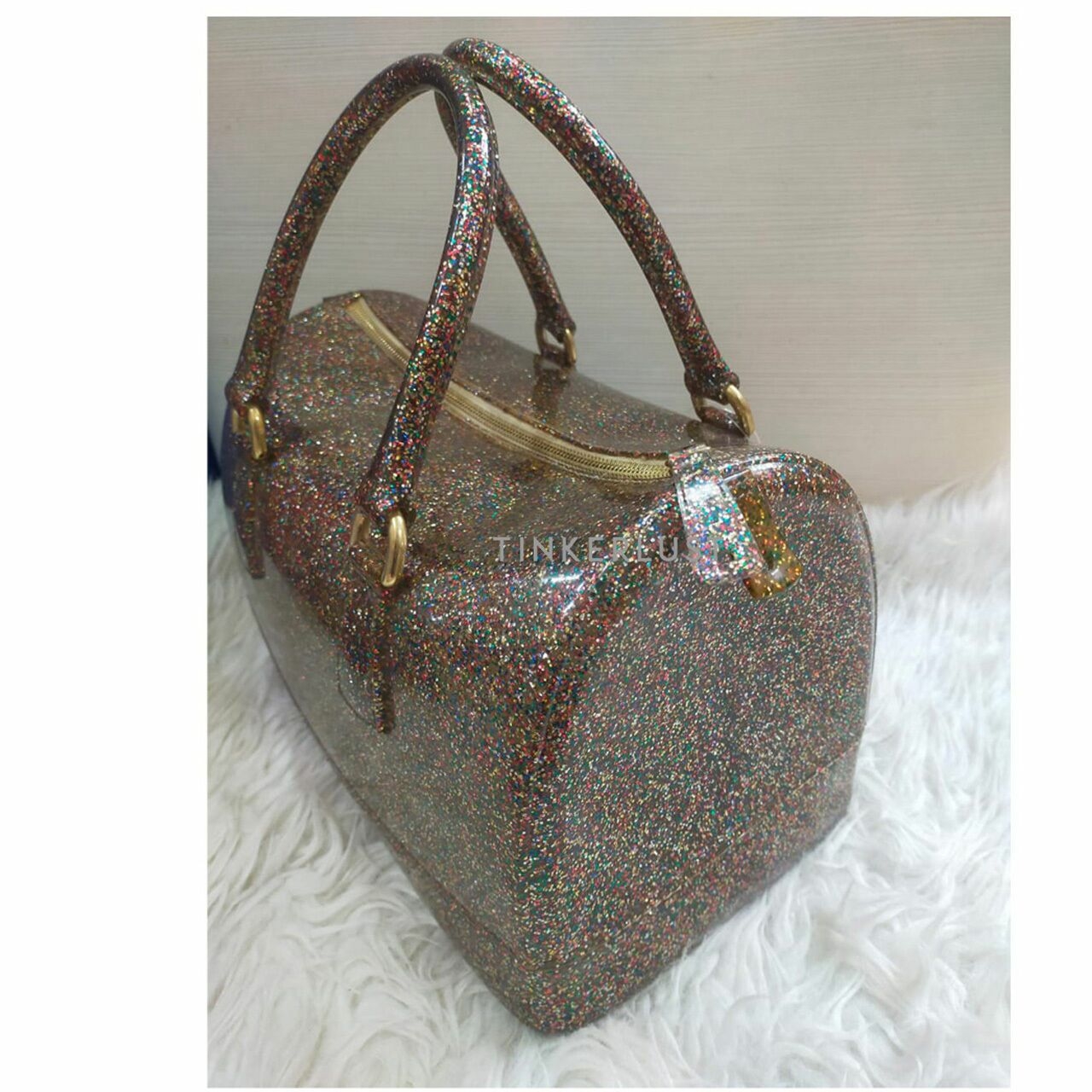 Furla Multicolor Glitter Candy Handbag