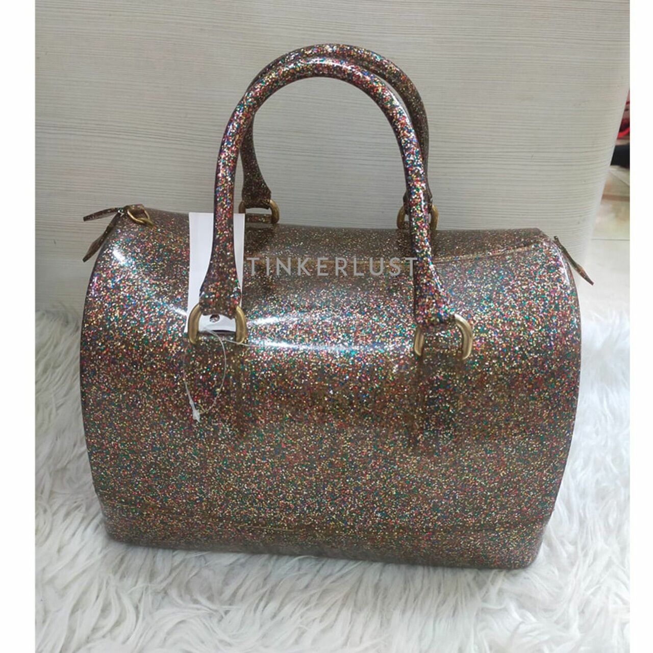 Furla Multicolor Glitter Candy Handbag