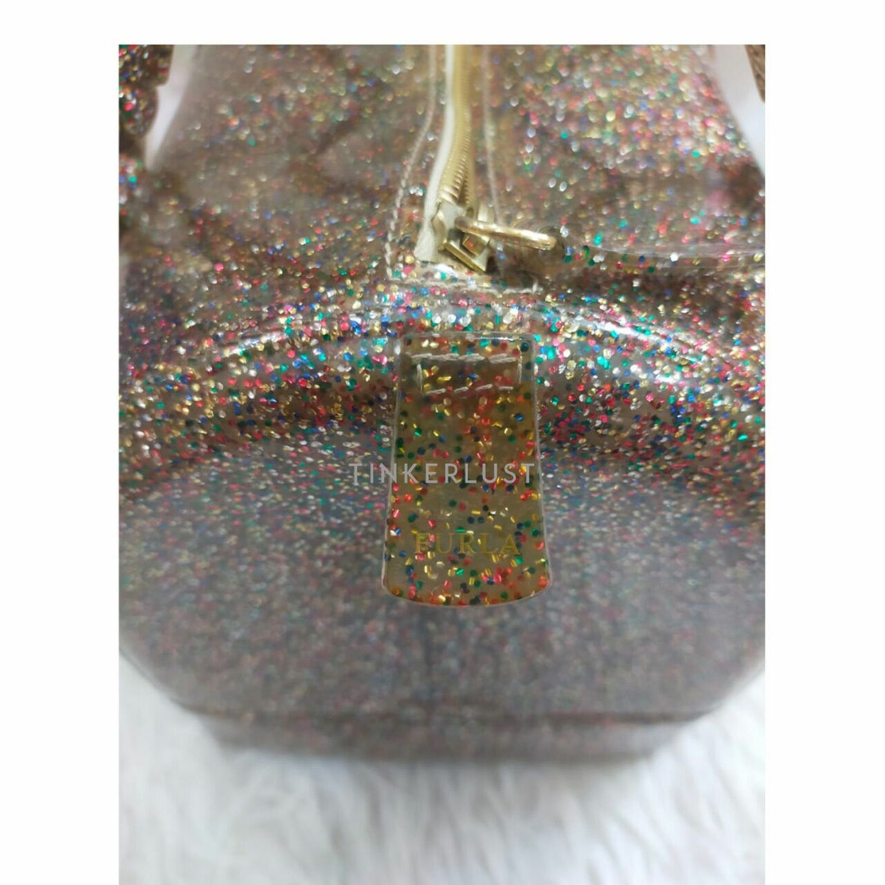 Furla Multicolor Glitter Candy Handbag