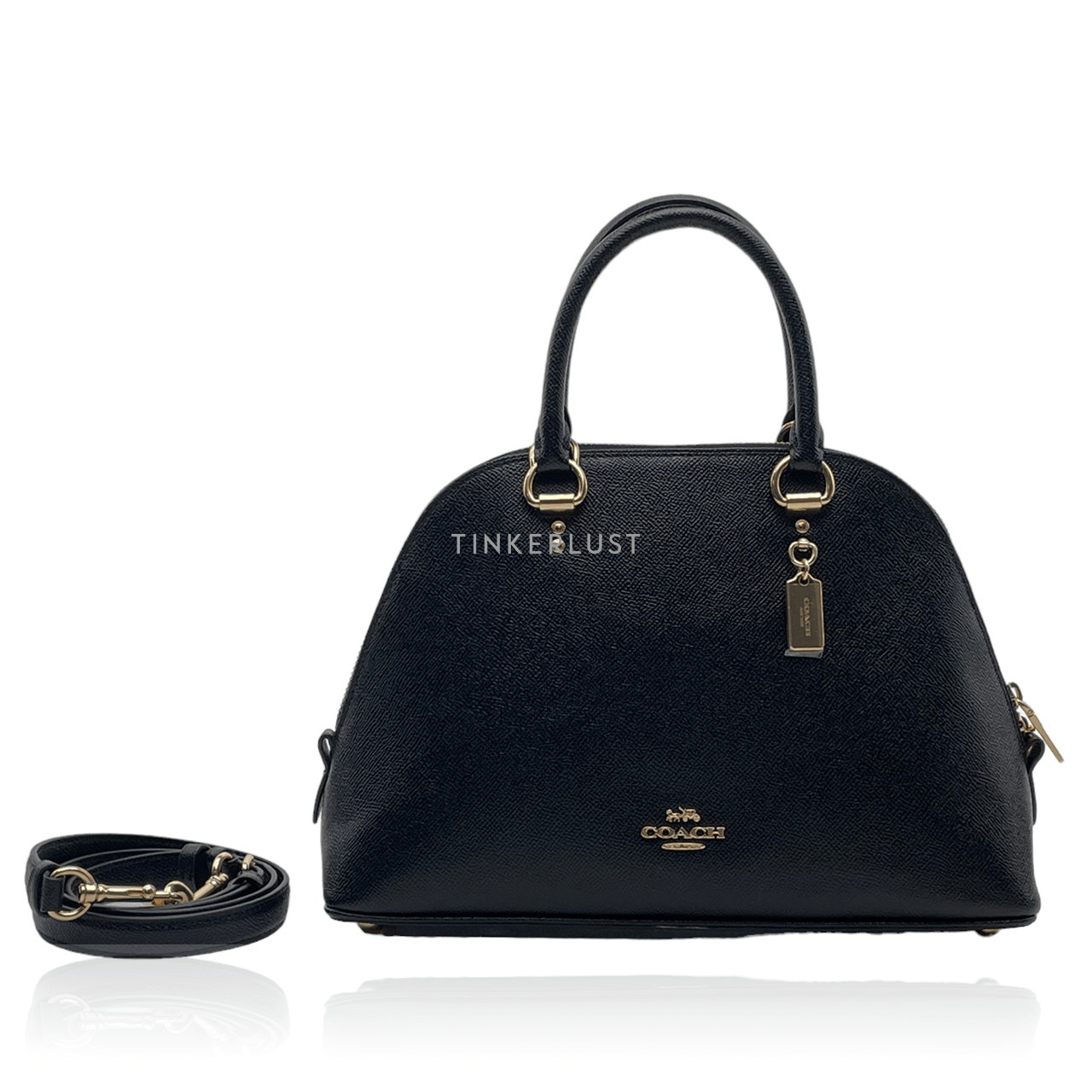 Coach Katy Black Crossgrain Satchel