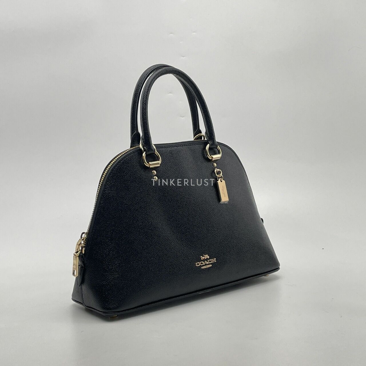 Coach Katy Black Crossgrain Satchel