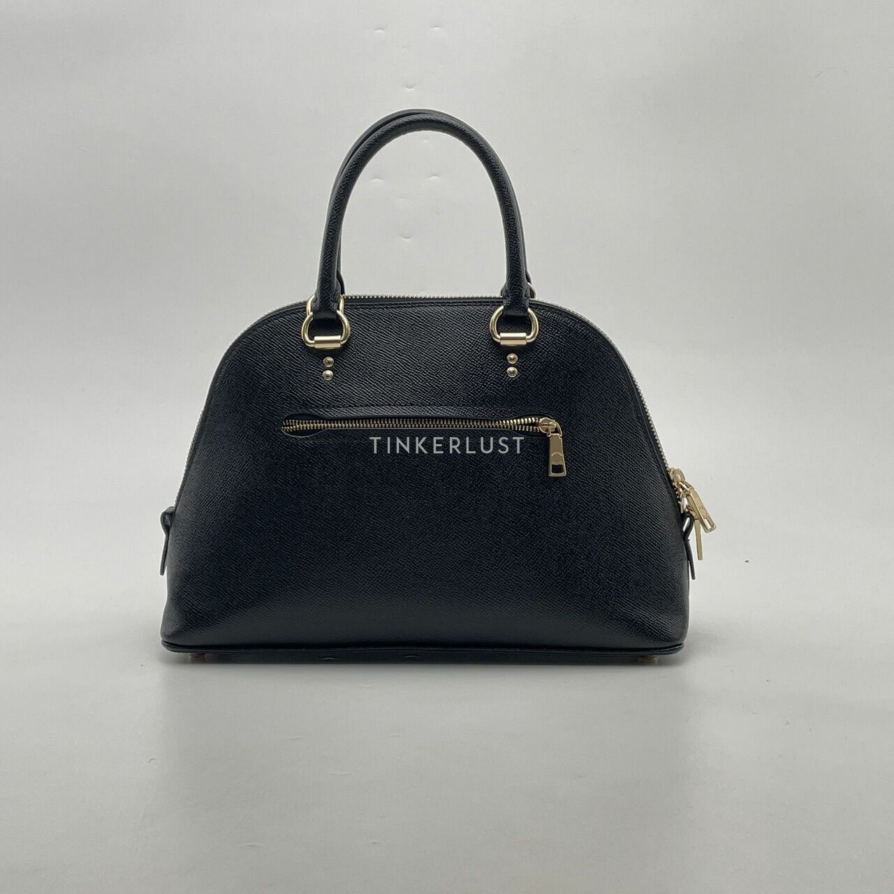 Coach Katy Black Crossgrain Satchel