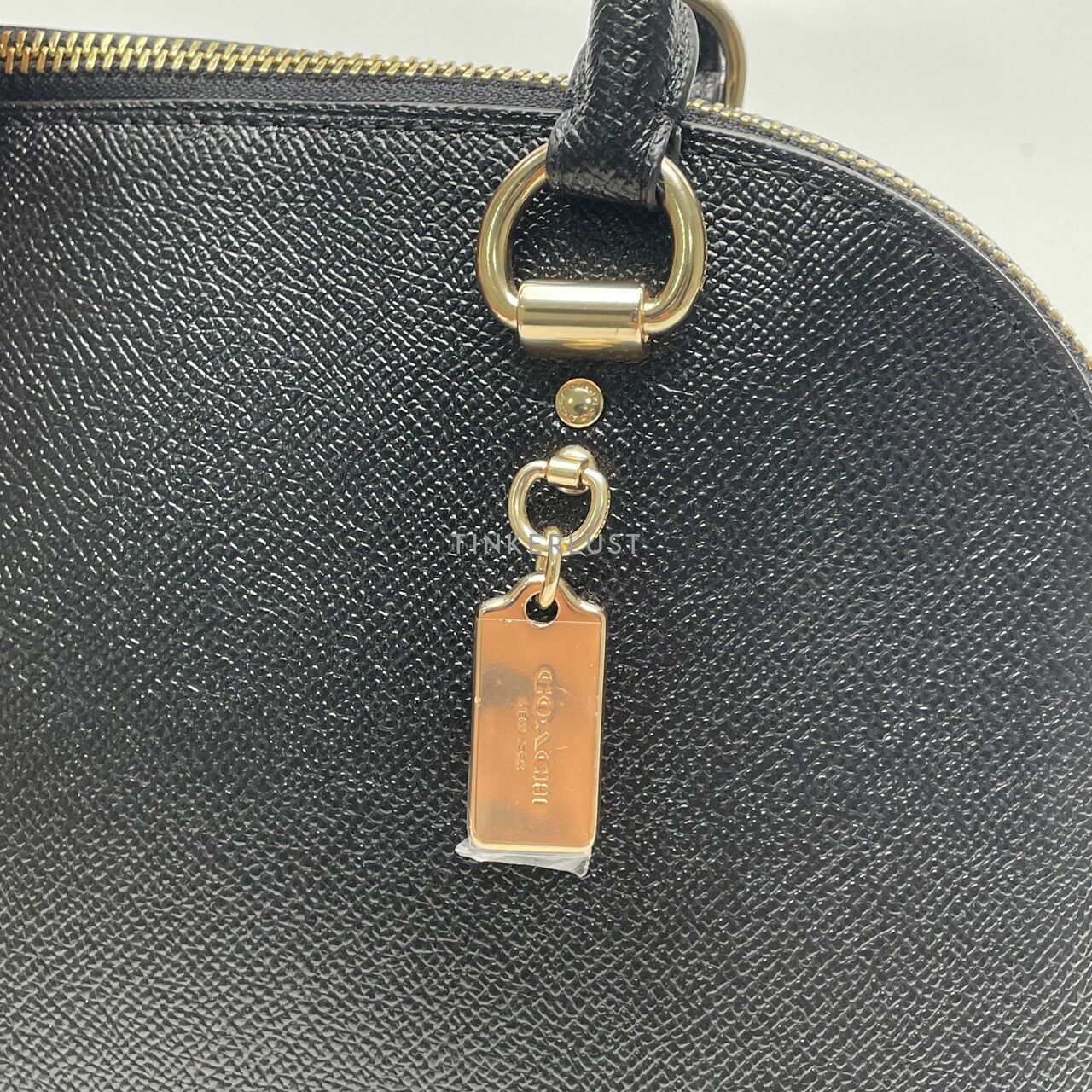 Coach Katy Black Crossgrain Satchel