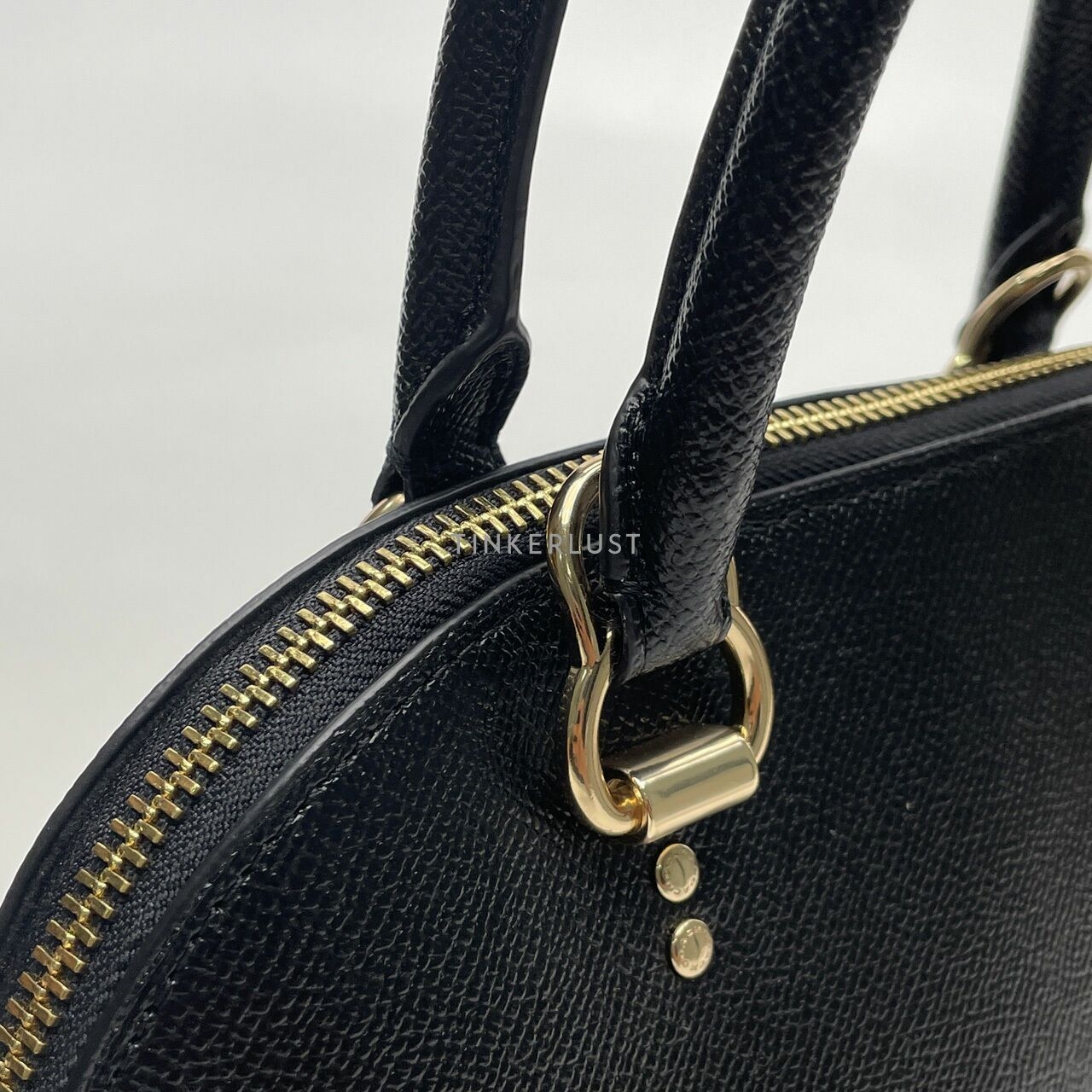 Coach Katy Black Crossgrain Satchel