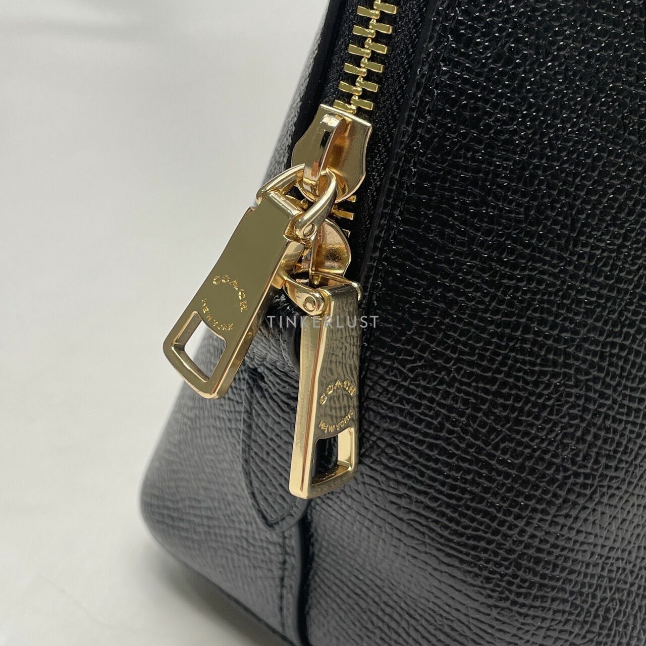 Coach Katy Black Crossgrain Satchel