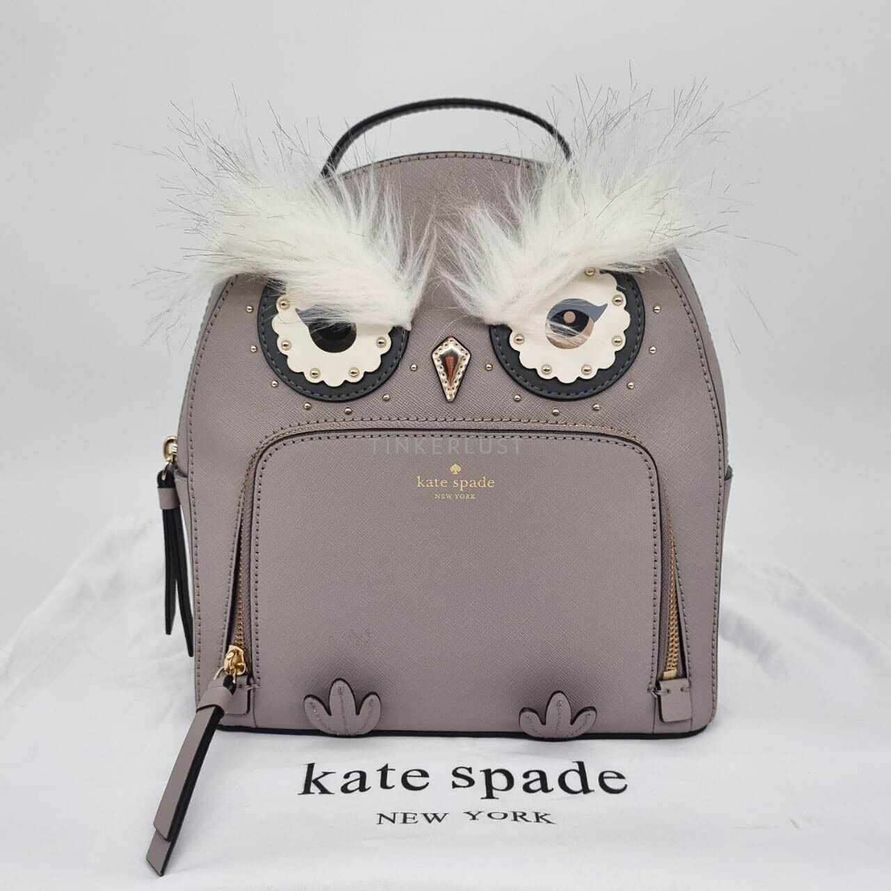 Kate Spade Star Bright Owl Tomi Grey Backpack