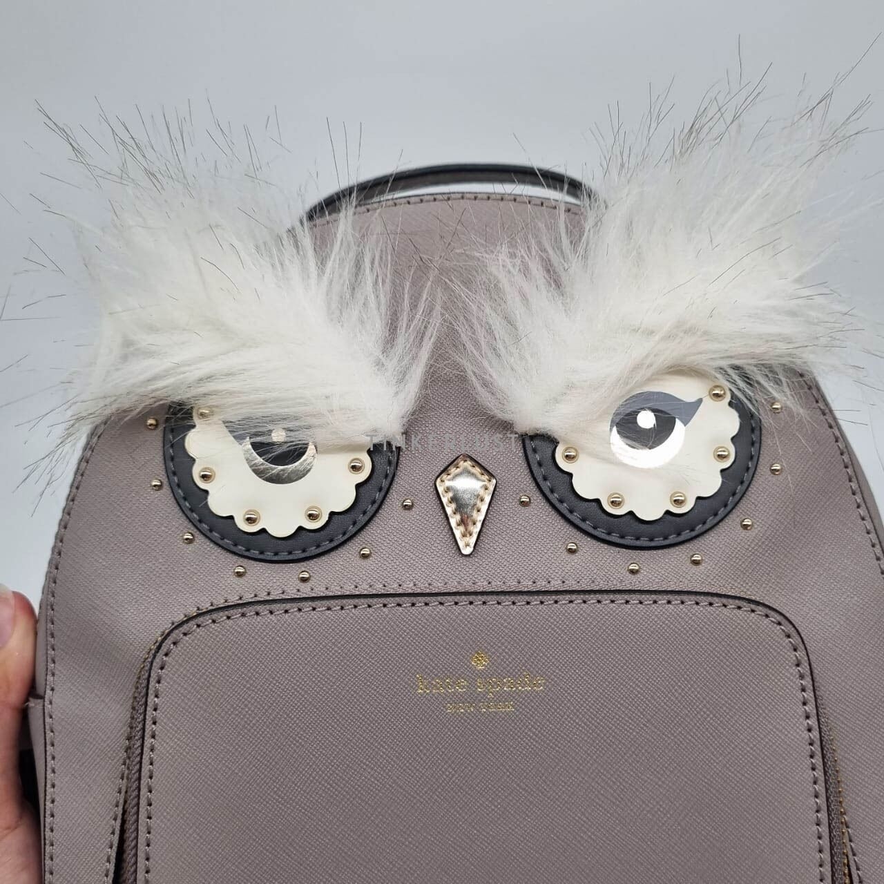 Kate Spade Star Bright Owl Tomi Grey Backpack