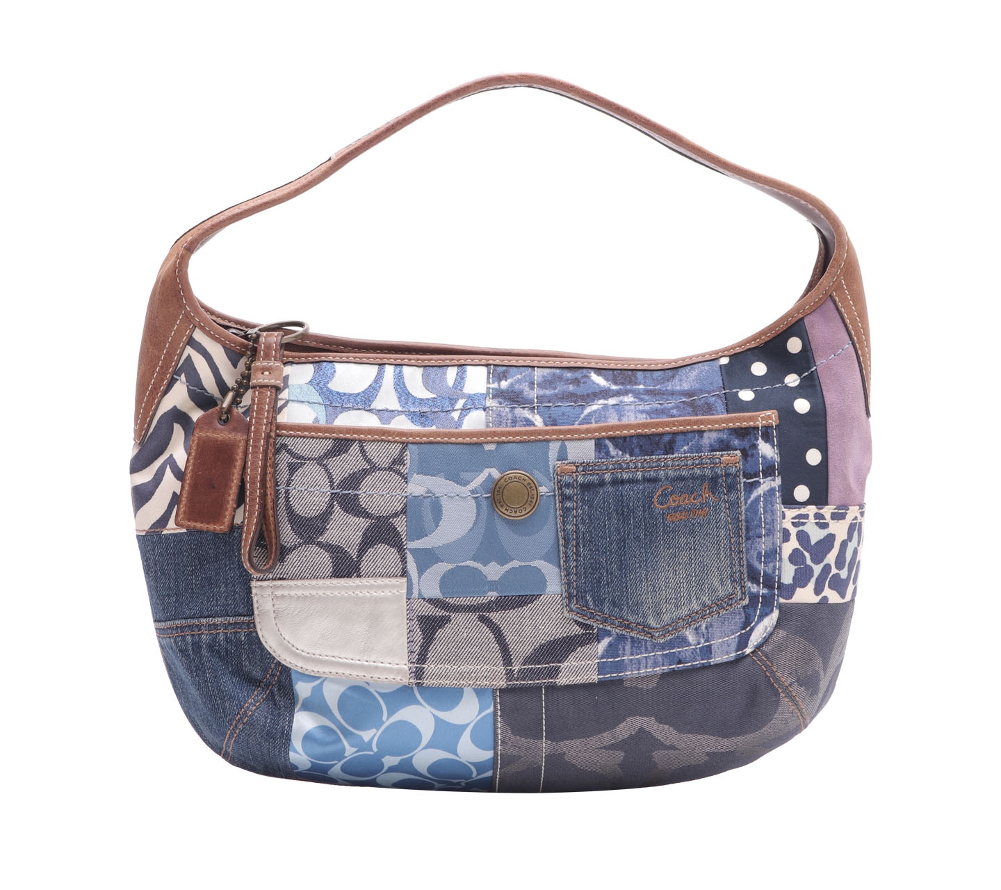 Coach Blue Patterned Handbag