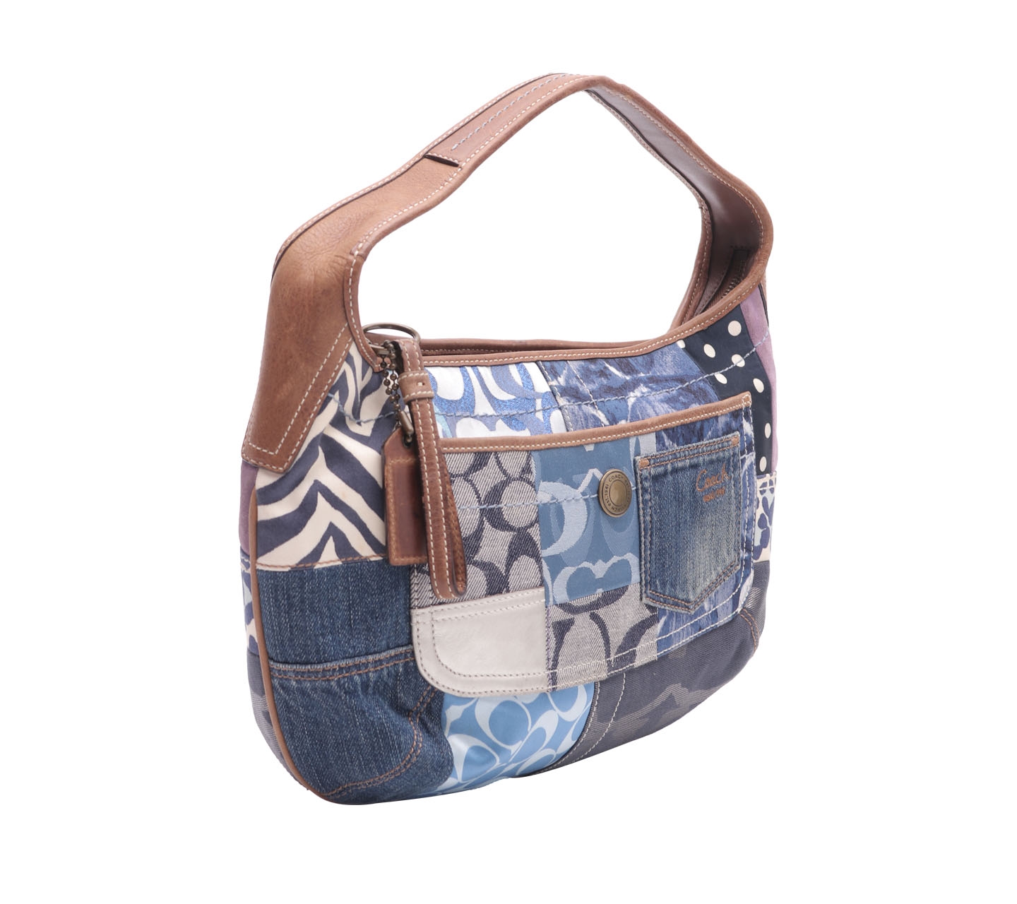 Coach Blue Patterned Handbag