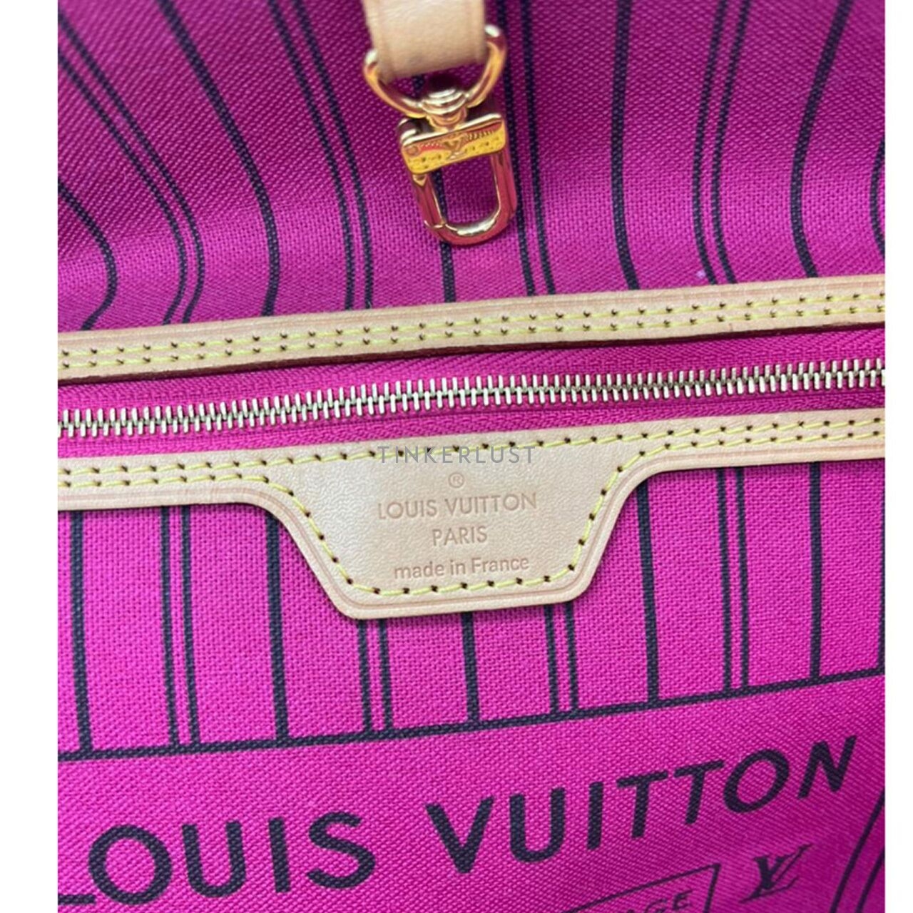 Louis Vuitton Neverfull MM Monogram Pivoine Chip Tote Bag