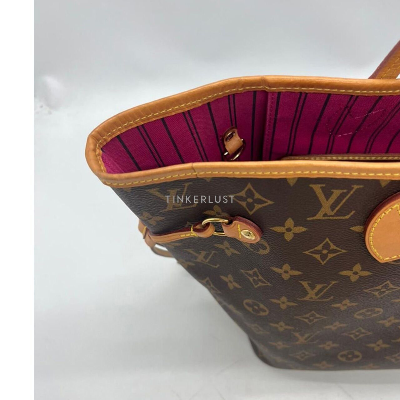 Louis Vuitton Neverfull MM Monogram Pivoine Chip Tote Bag