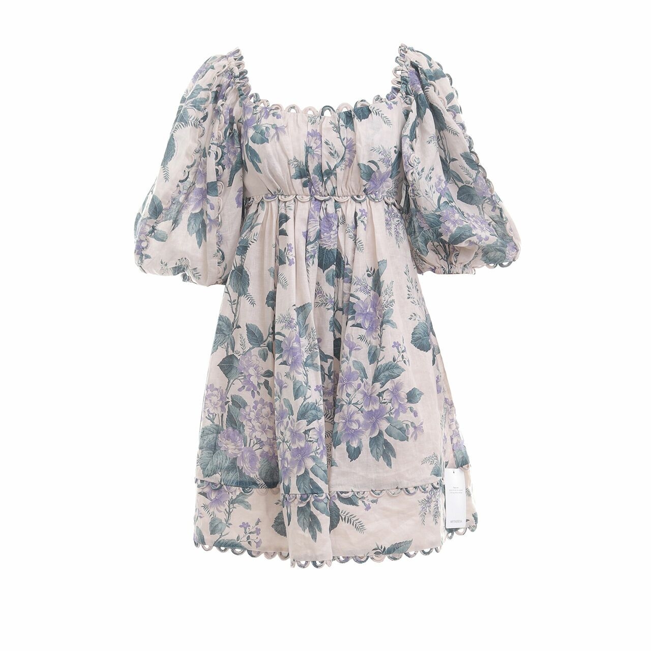 Zimmermann Cream & Multi Floral Mini Dress