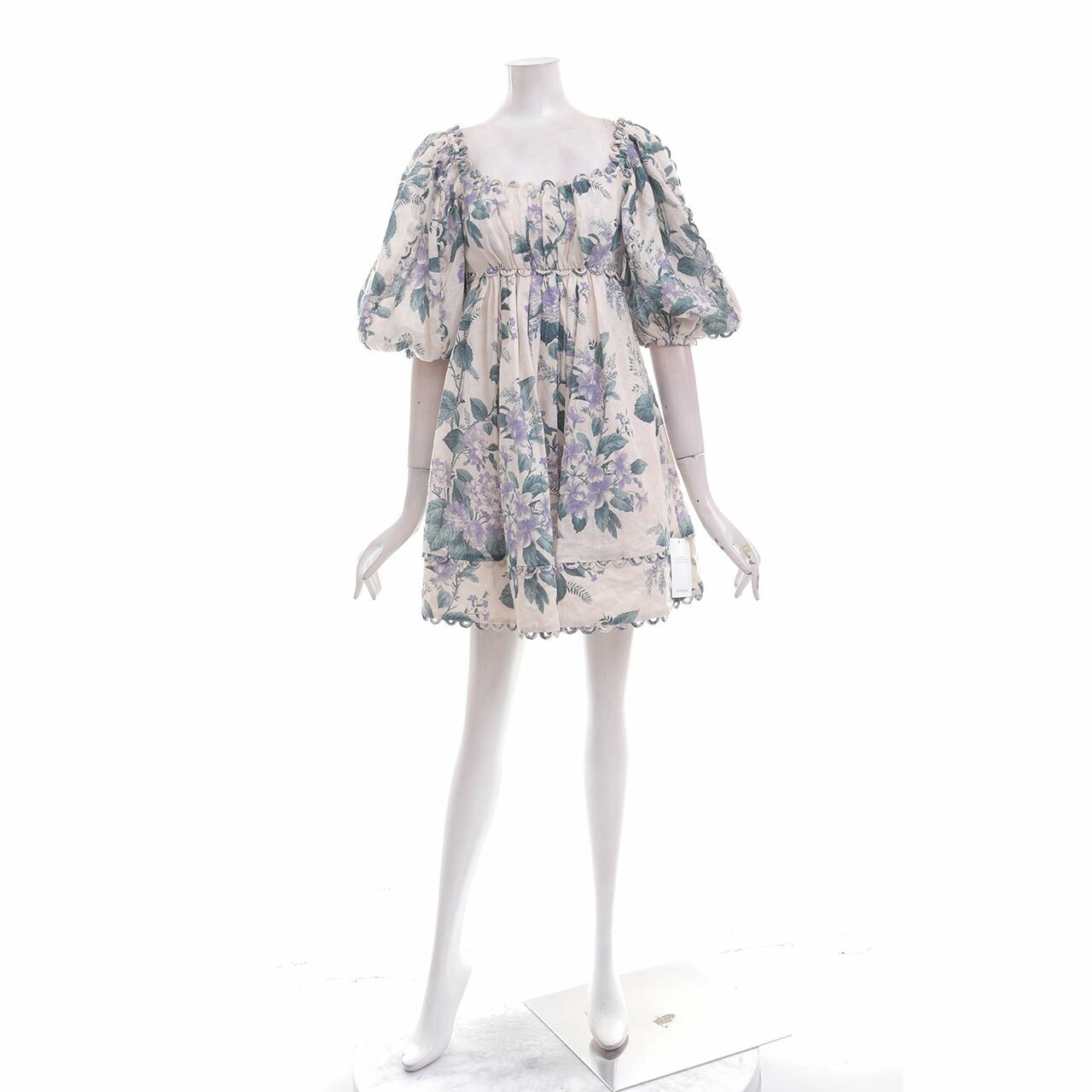 Zimmermann Cream & Multi Floral Mini Dress