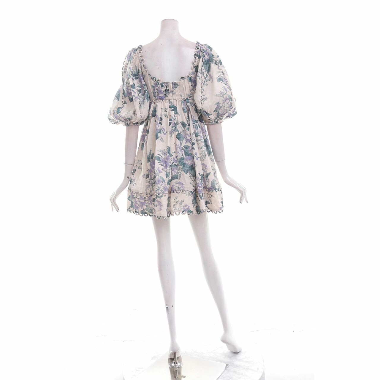 Zimmermann Cream & Multi Floral Mini Dress