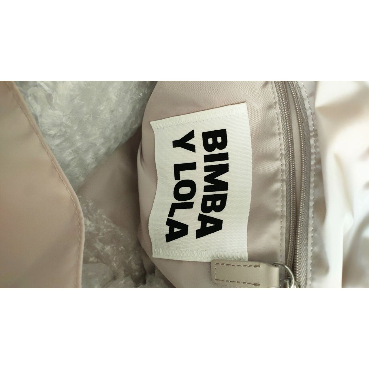 Bimba Y Lola Beige Tote Bag