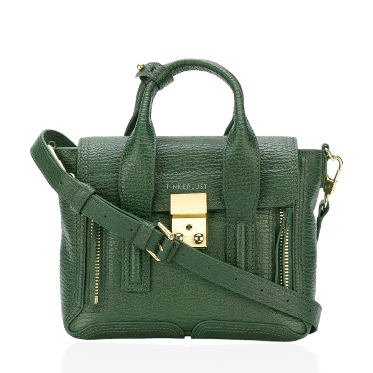 3.1 Phillip Lim Mini Pashli Satchel Bag in Jade GHW  