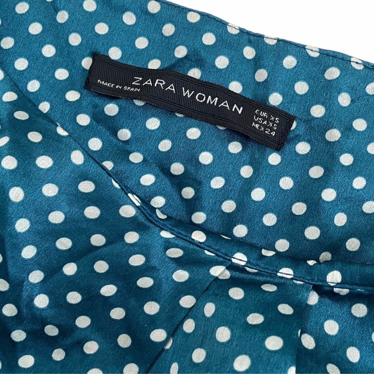 Zara Blue Polkadots Blouse