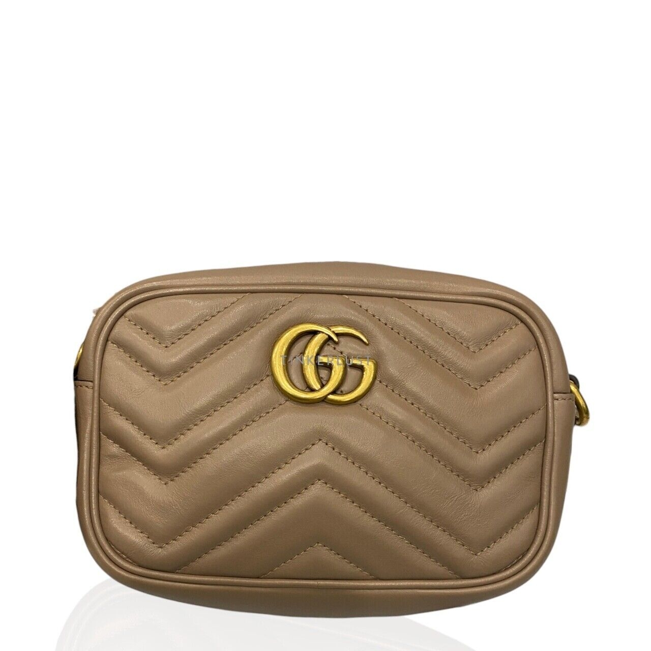 Gucci Marmont Mini Camera Bag Nude GHW Sling Bag