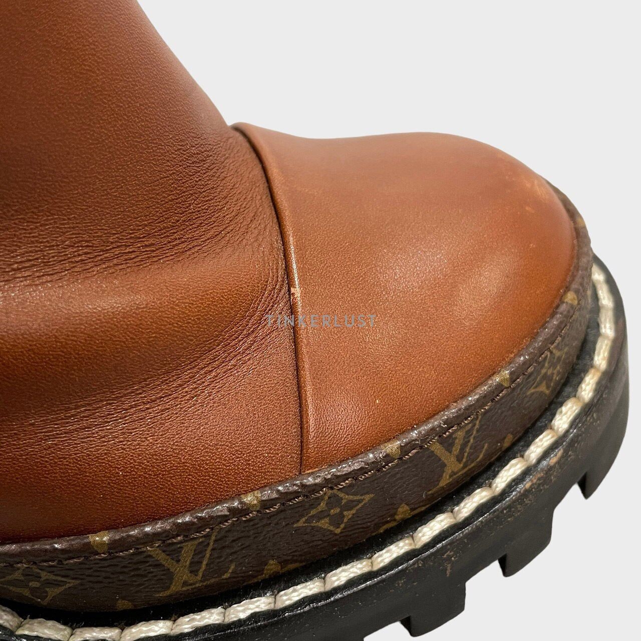 Louis Vuitton Brown Calfskin Monogram Star Trail Ankle Boots 