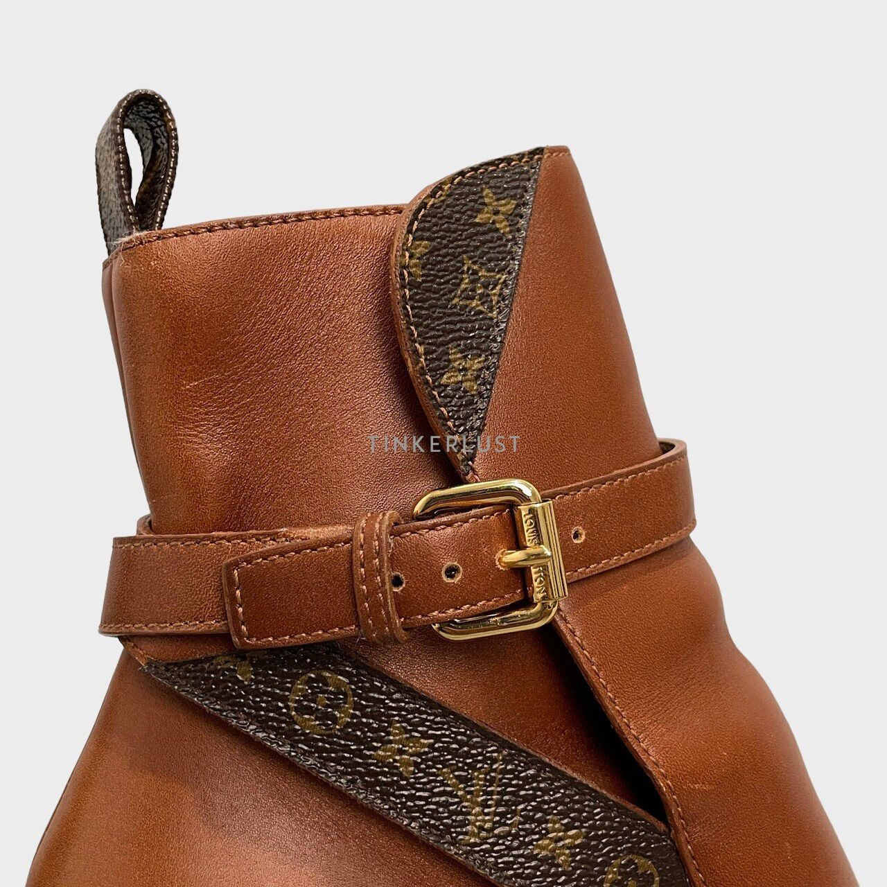 Louis Vuitton Brown Calfskin Monogram Star Trail Ankle Boots 