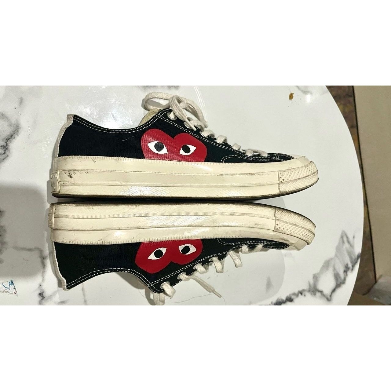 Comme des Garcons Heart Black Sneakers