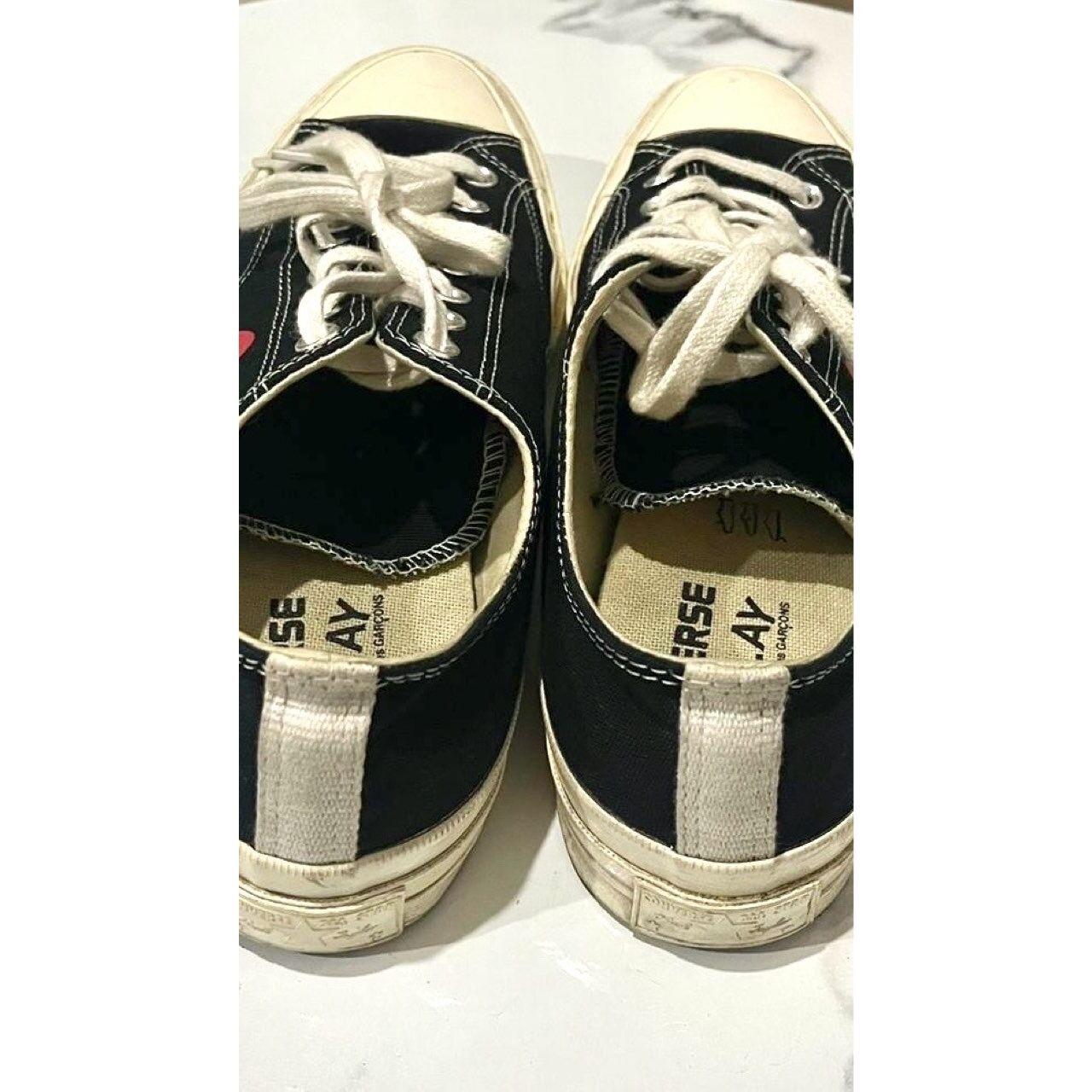 Comme des Garcons Heart Black Sneakers