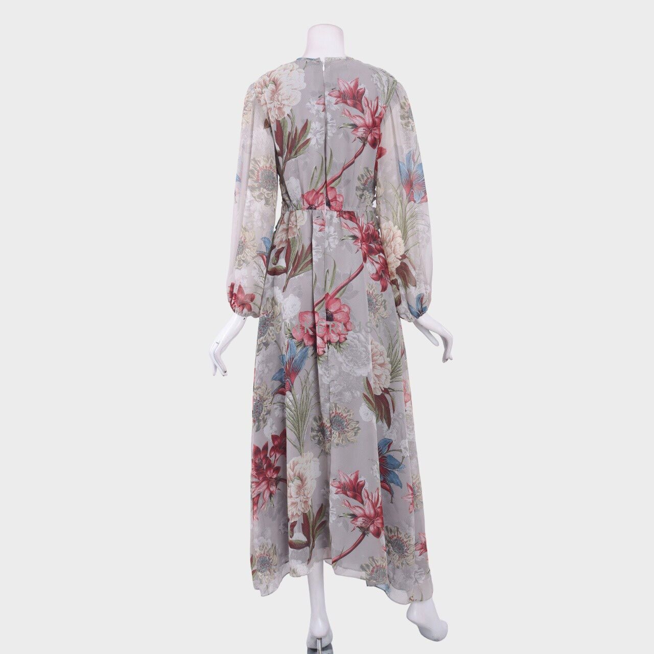 Private Collection Grey Floral Long Dress