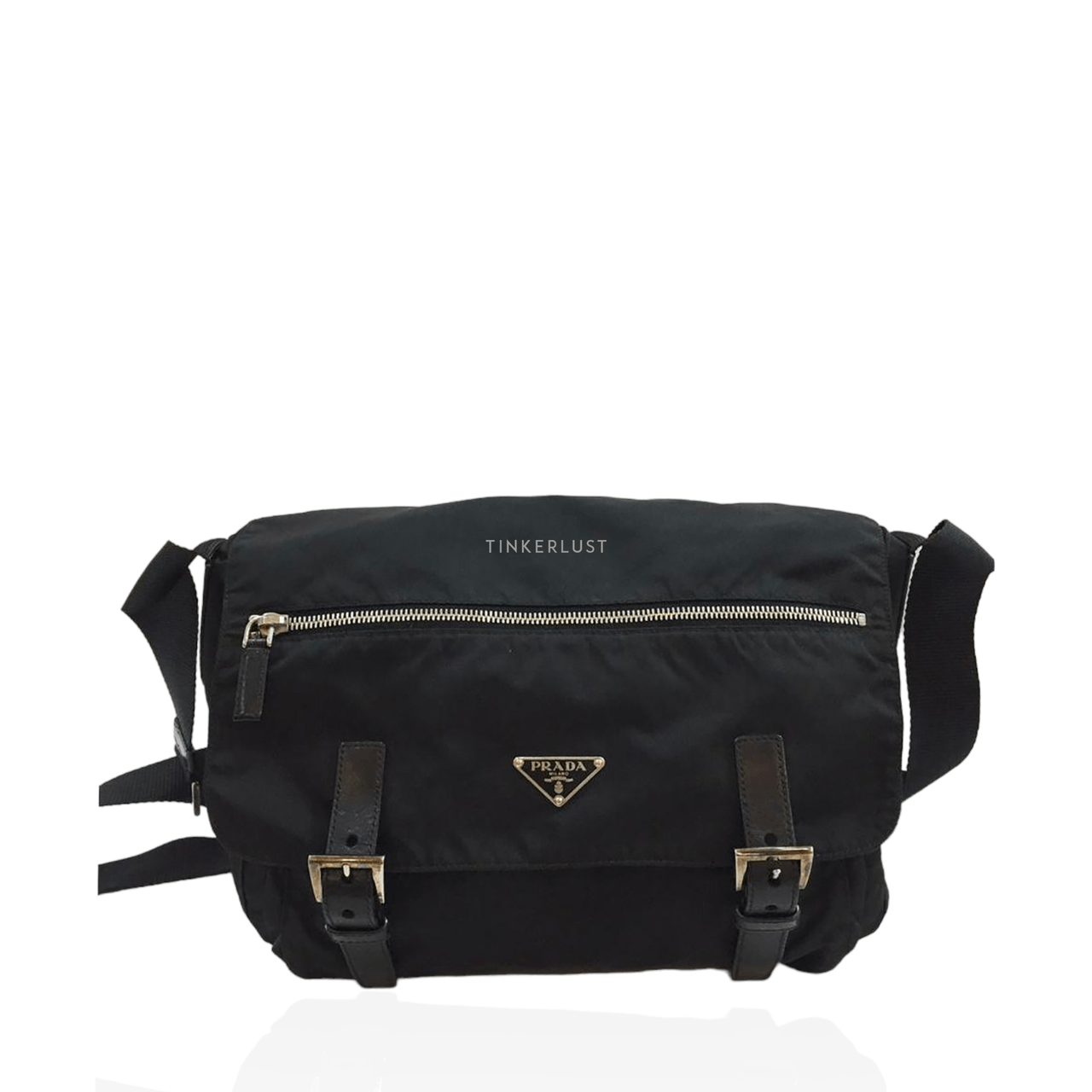 Prada Vela Sport Nero Nylon Messenger Bag 2006 Black Sling Bag