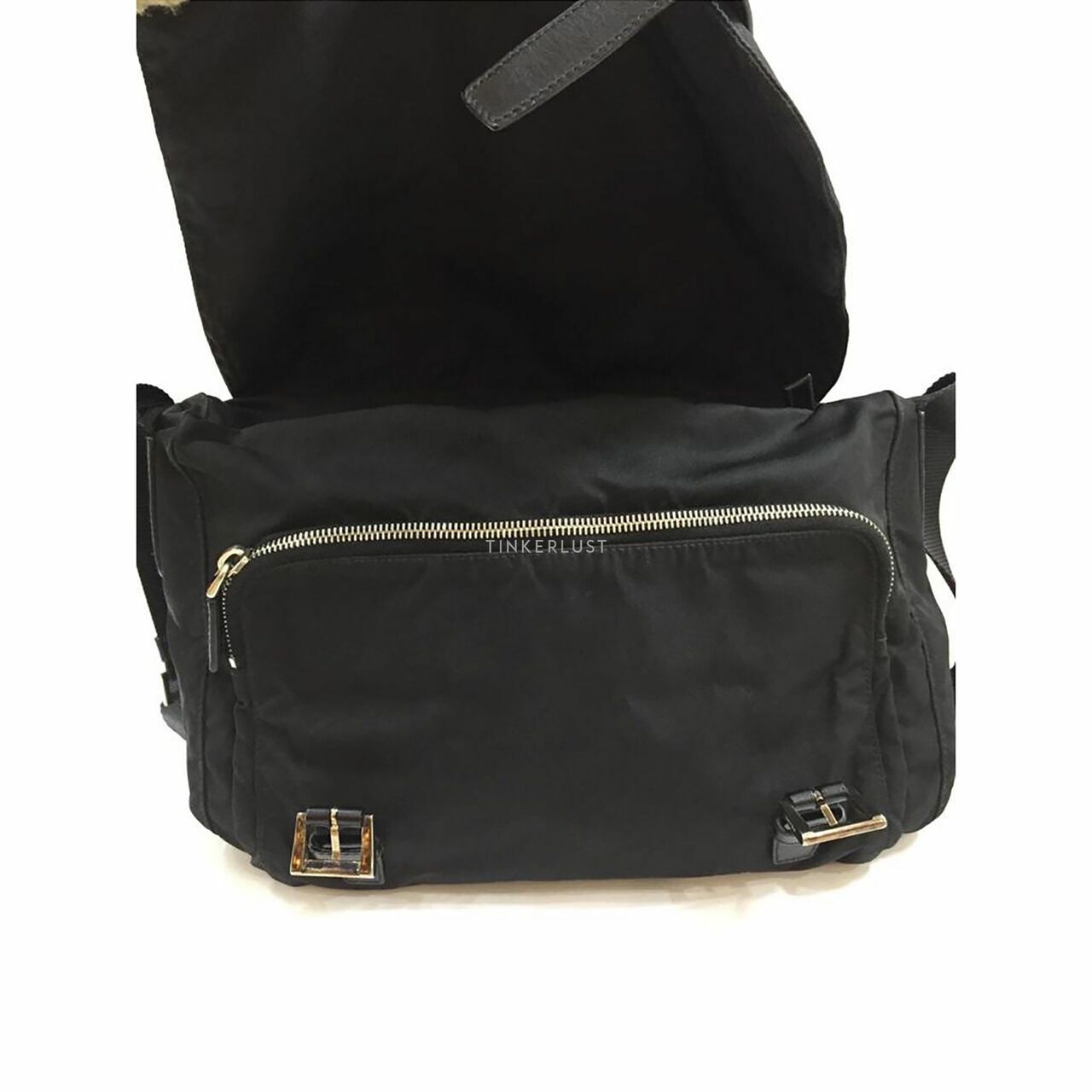 Prada Vela Sport Nero Nylon Messenger Bag 2006 Black Sling Bag