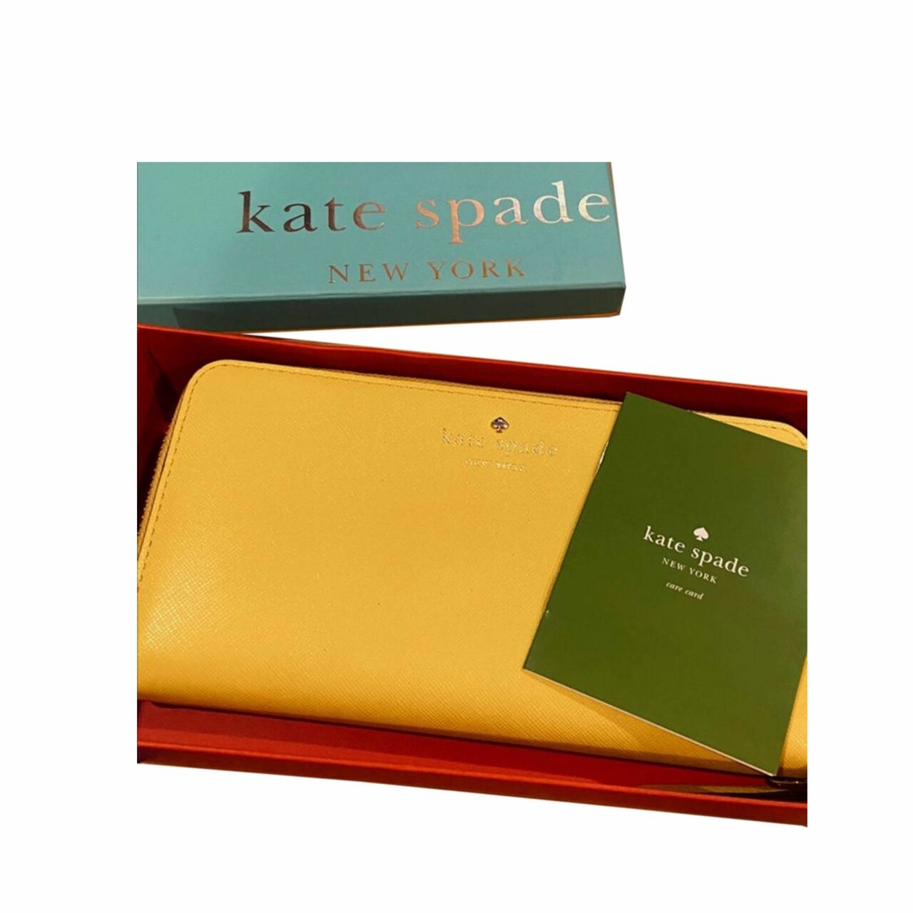 Kate Spade Long Zip Wallet Yellow