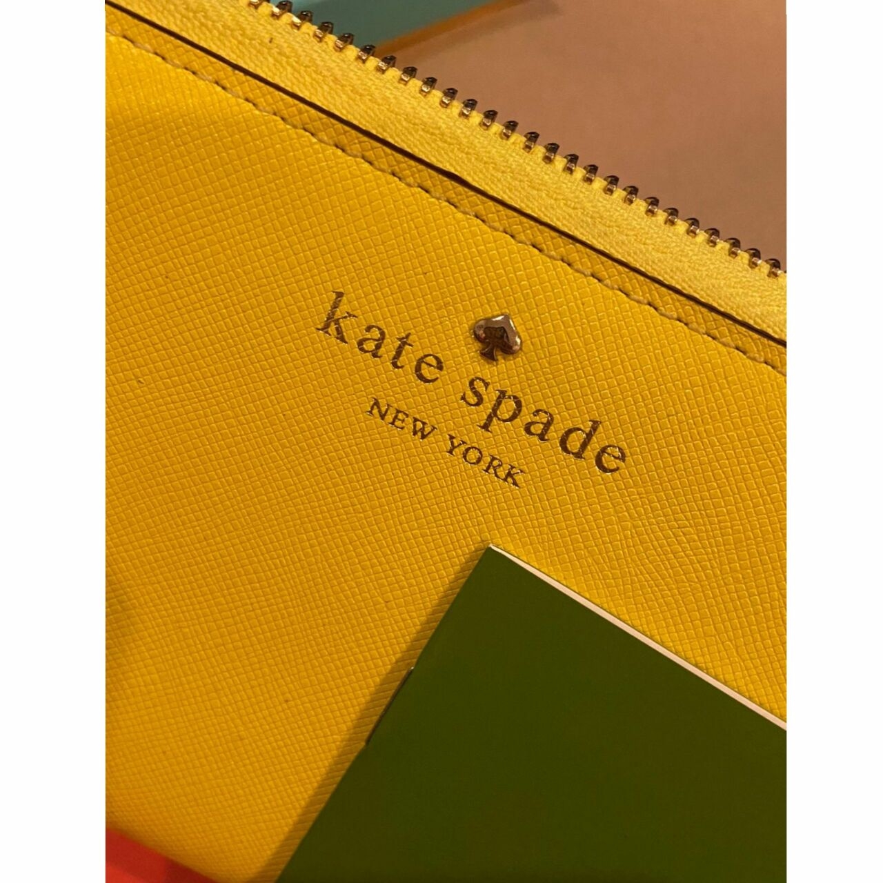 Kate Spade Long Zip Wallet Yellow