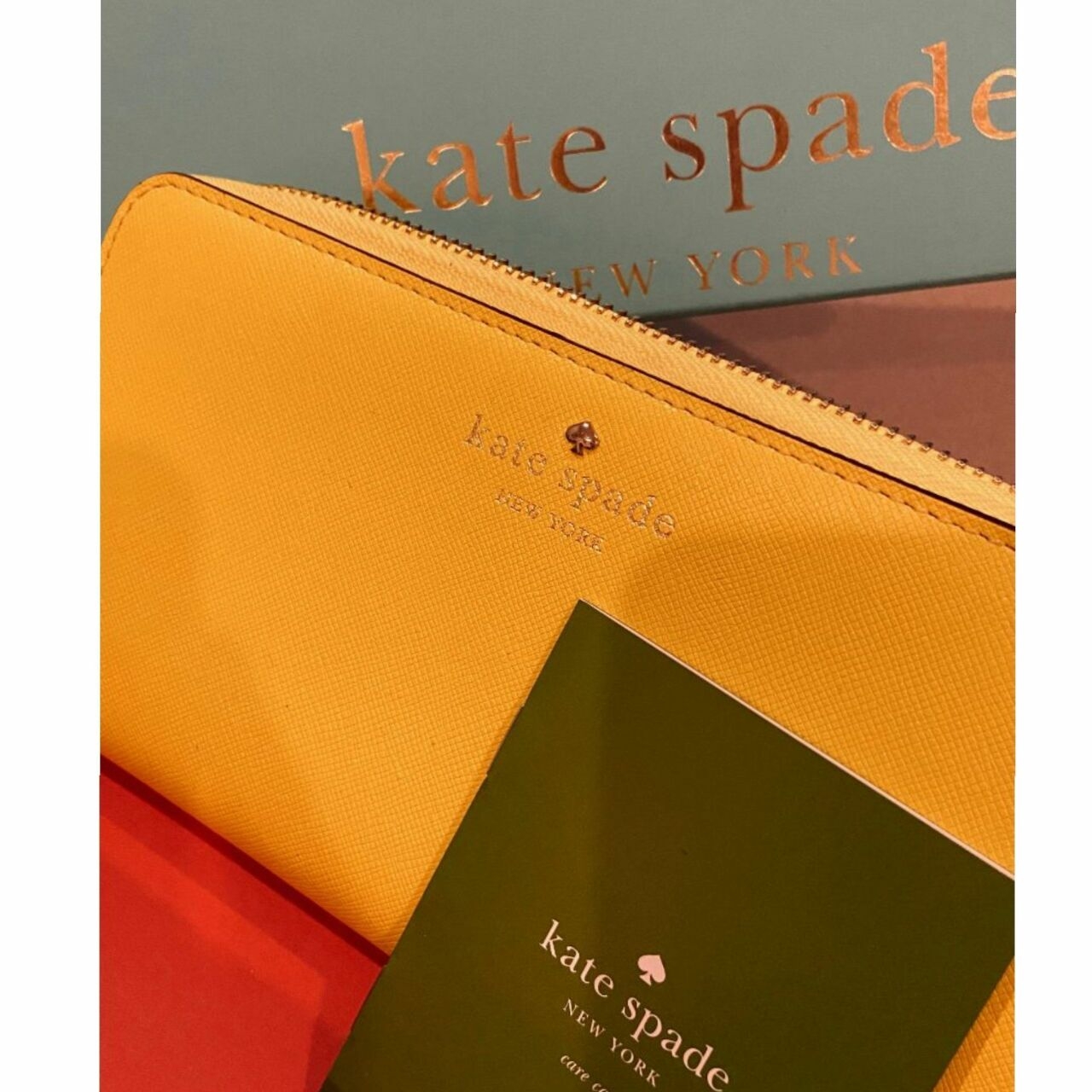 Kate Spade Long Zip Wallet Yellow