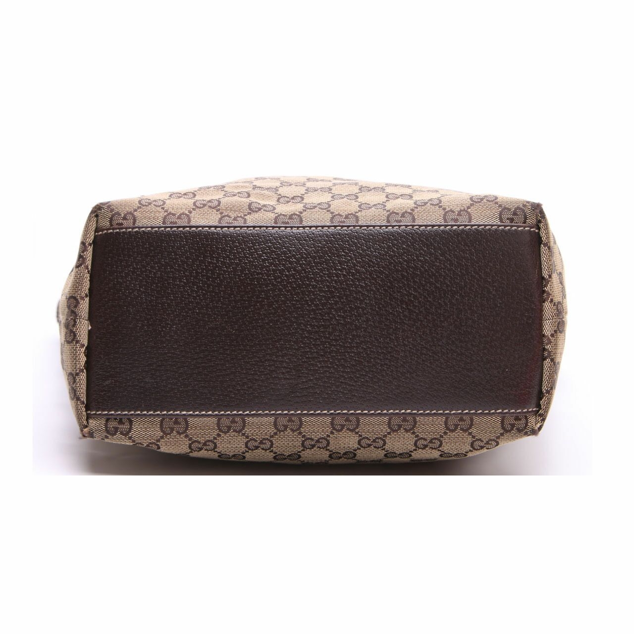 Gucci Dark Brown Monogram Canvas Tote Bag