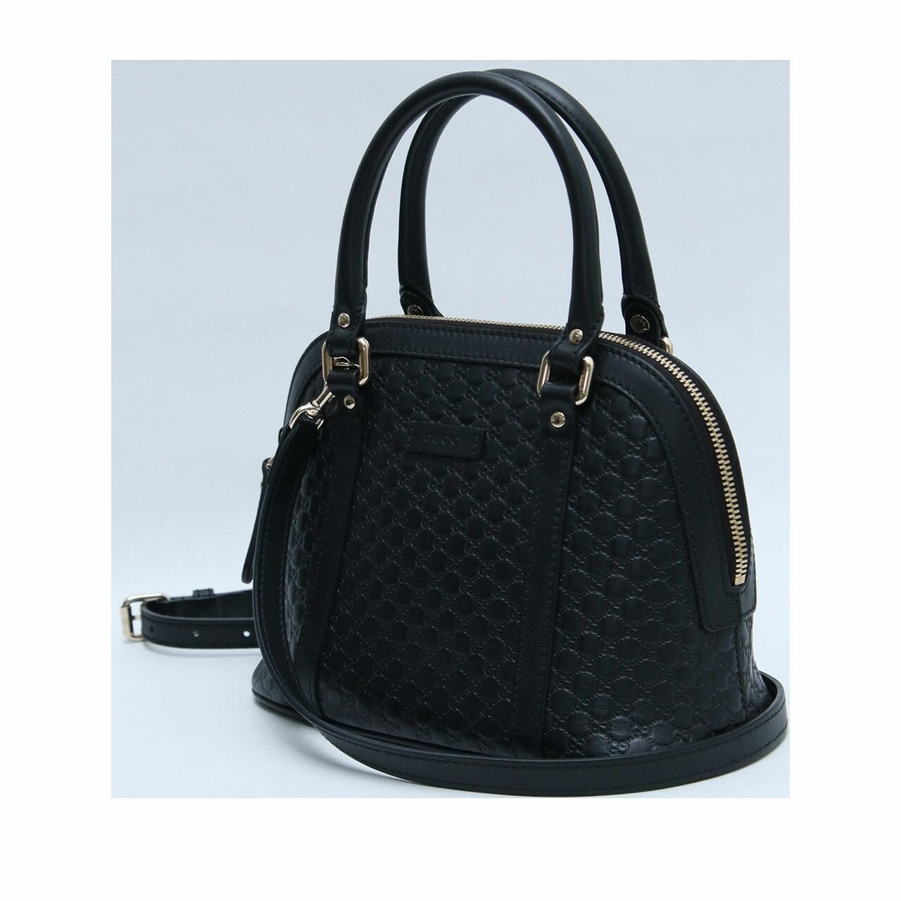 Gucci Dome Gg Microguccissima Convertible Mini Black Satchel Bag