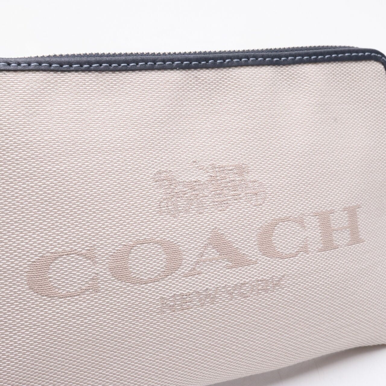 Coach CA734 Embossed Canvas Wristlet Natural Multi Wallet