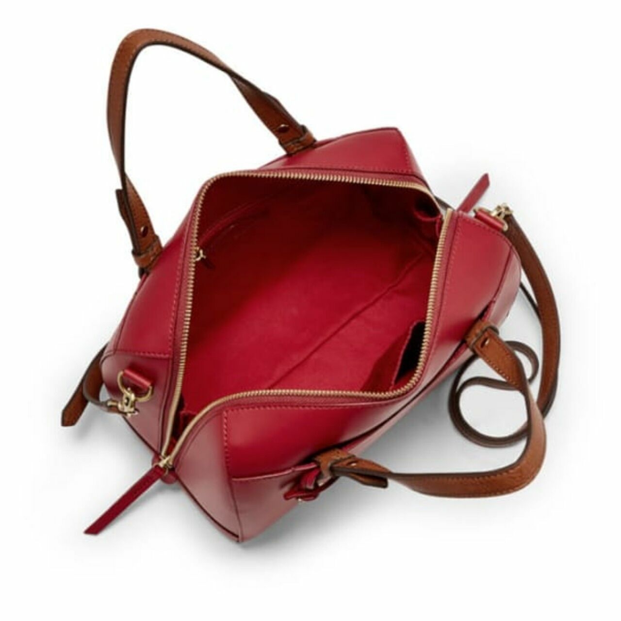 Fossil Zb7256627 Rachel Satchel Red Velvet